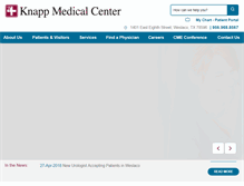 Tablet Screenshot of knappmed.org